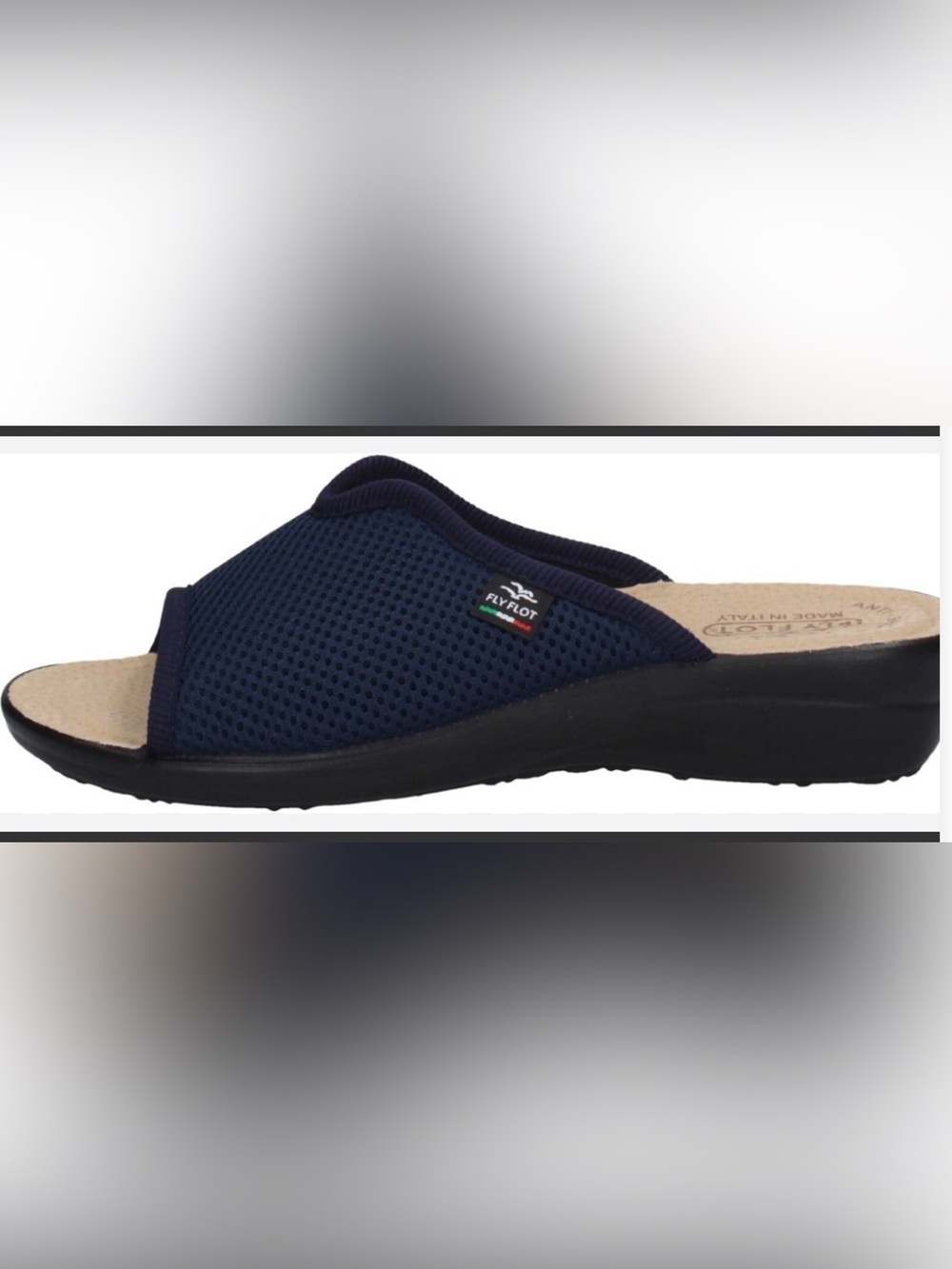 Fly Flot Anatomic Elastic Mesh Slide Sandals, a comfortable Italian-made.Size 8